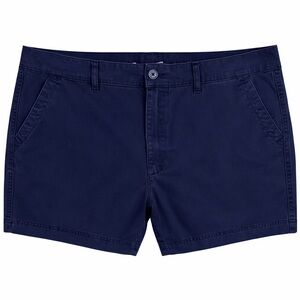 Eddie Bauer Navy Chino Shorts Women 18 Cotton Outdoor Travel Camp Hiking Casual